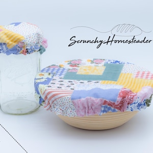 Patchwork Bowl Cover Set: Washable Cotton Kitchen Aid Cover