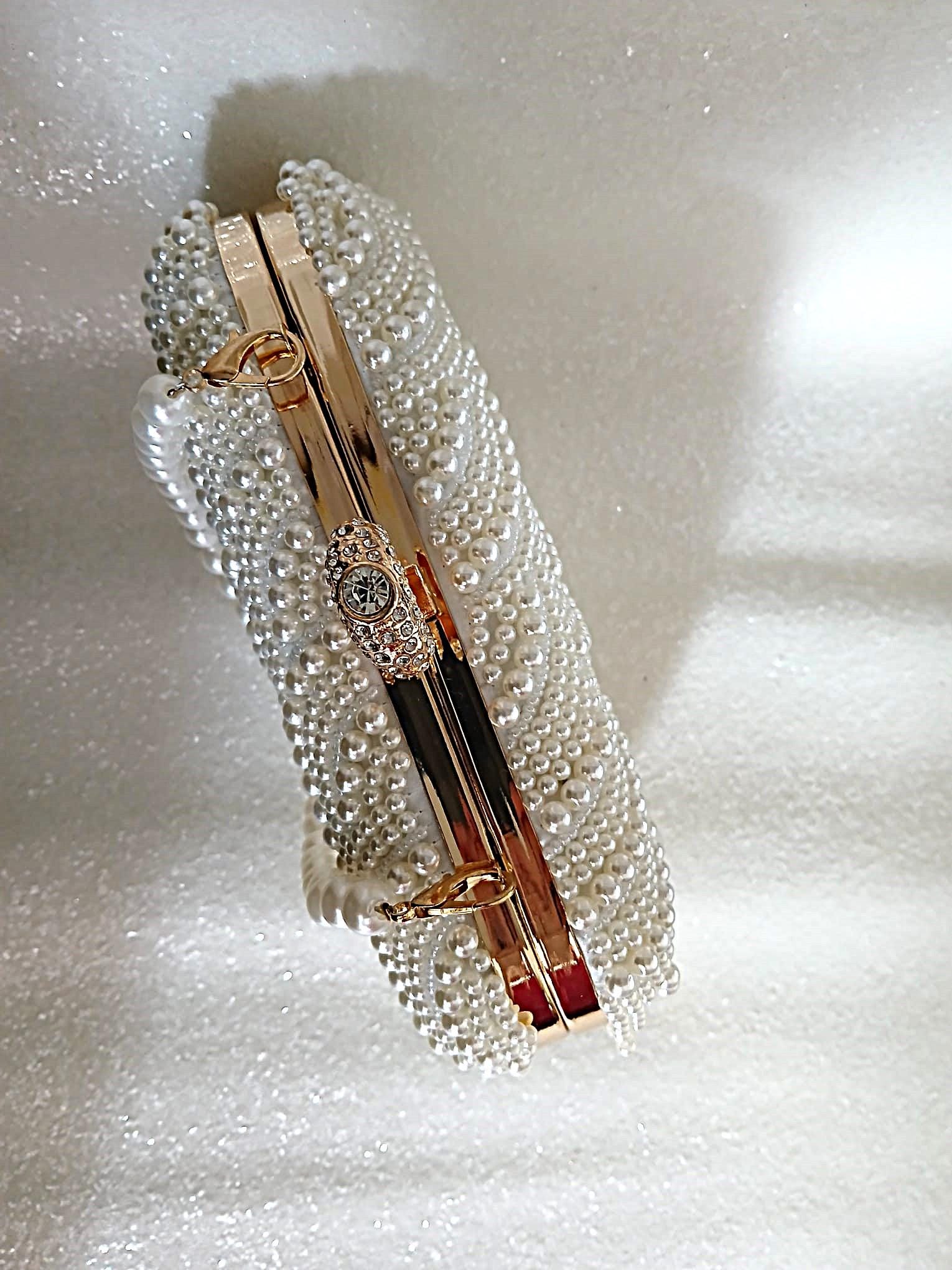 Imitation Pearl Elegant Clutch Bags