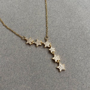 Minimalistischer Stern Anhänger, Gold & Silber Layering Halskette, Layering Halskette Geschenk, Gold Star Halskette, Minimalist Schmuck