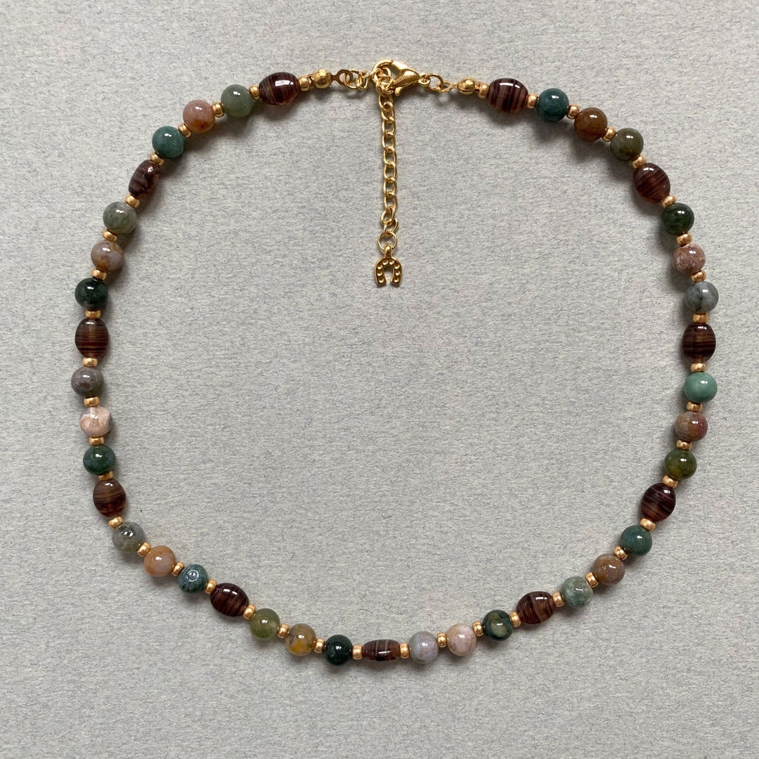 Lebensquelle Plus Carnelian Drop Pendant – Natural Gemstone With Cotton Band, Drilled