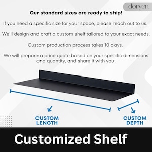 Black Metal Bathroom Shelf, Wall Mounted Toiletries Organizer, Modern Floating Skincare Display image 2