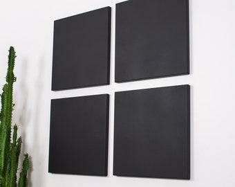Tableau Magnétique 85x50cm Noir Avec Motif Montagne - Tableau D'Affichage Métal Pour Photos Et Notes