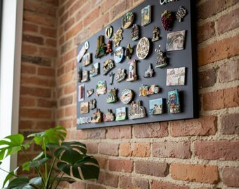 希少品 マグネットボード メッセージボード 廃盤 PINUP DANESE ☆アンティーク風マグネット グレー マグネット5種類付き！ ボード☆ オフィス用品