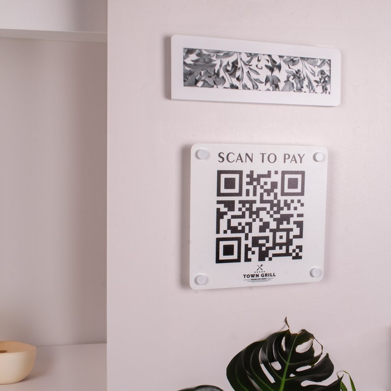 Custom Metal QR Code Sign: Small Business Marketing - Etsy