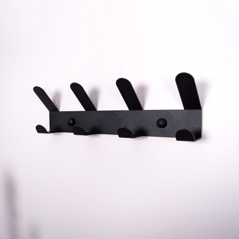Wall Mounted Coat Rack, Entryway Coat Rack, Modern Coat Rack, Double Hooks, Coat Hanger With