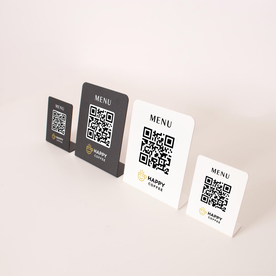 Custom Metal QR Code Sign: Small Business Marketing Stand - Etsy