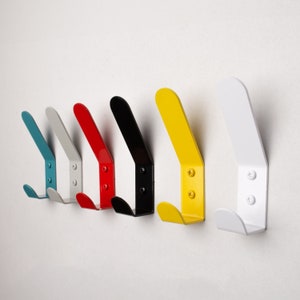 Gancho doble, gancho de pared de metal, estante moderno para mochila, colgador de sombrero, gancho para toalla de montaje en pared