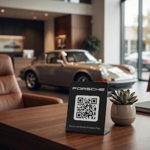 Cartello QR Code in metallo personalizzato: supporto per il marketing delle piccole imprese