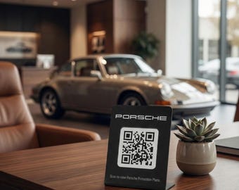Custom Metal QR Code Sign: Small Business Marketing Stand