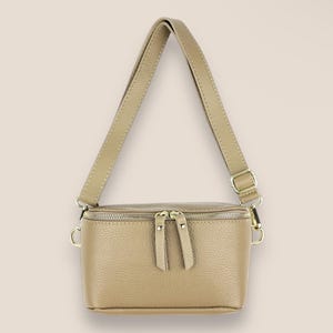 Crossbody Bag, Belt Bag Women, Bum Bag Women, Shoulder Bag, Leather Bag, Leather Bum Bag, Shoulder Bag, Hip Bag, Gold Zip