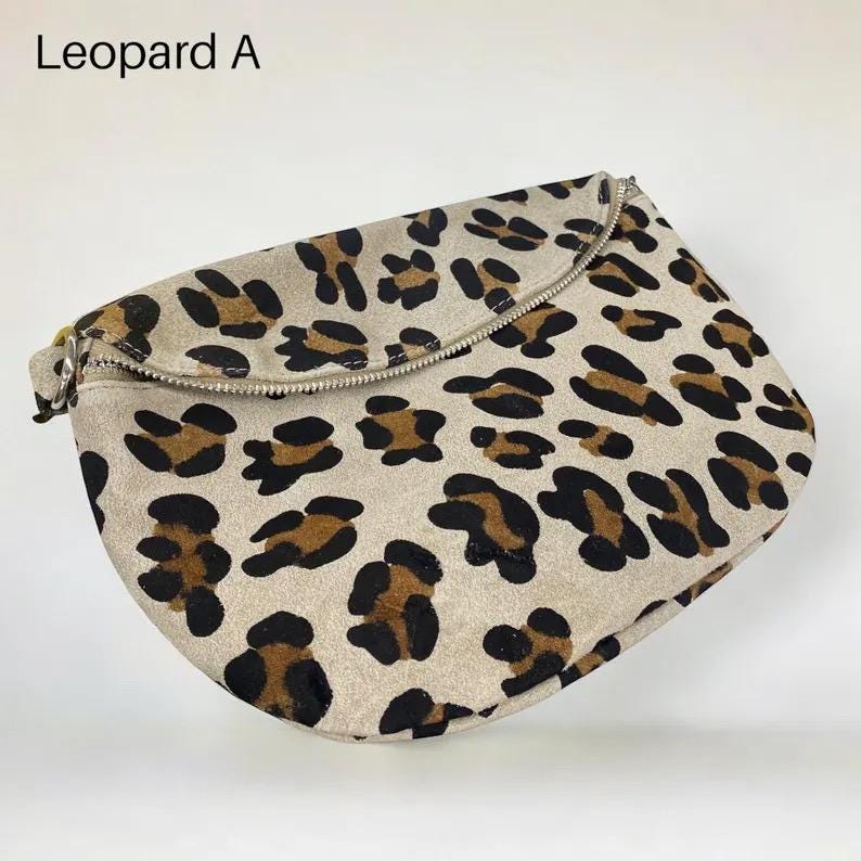 Leopard Suede Bag, Suede Bag, Suede Bag, Bum Bag, Leopard