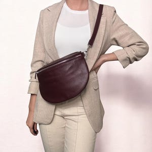 Leather crossbody bag, cross bag leather, large fanny pack, leather shoulder bag, cross body bag, leather bag, leather fanny pack, belt bags, L