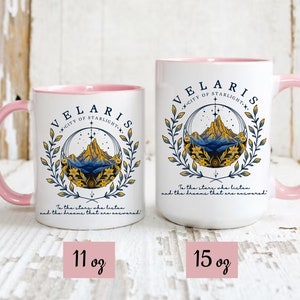 Velaris City Of Starlight Mug,The Night Court Mug,Velaris Mug,City of Starlight Coffee Mug,ACOTAR Mug,Acotar Lovers Gift,Fantasy Reader Mug zdjęcie 3