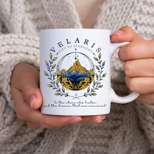 Velaris City Of Starlight Mug,The Night Court Mug,Velaris Mug,City of Starlight Coffee Mug,ACOTAR Mug,Acotar Lovers Gift,Fantasy Reader Mug zdjęcie 5