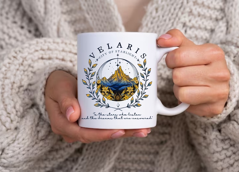 Velaris City Of Starlight Mug,The Night Court Mug,Velaris Mug,City of Starlight Coffee Mug,ACOTAR Mug,Acotar Lovers Gift,Fantasy Reader Mug zdjęcie 5