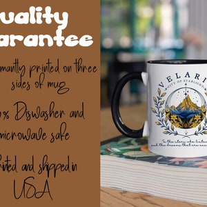 Velaris City Of Starlight Mug,The Night Court Mug,Velaris Mug,City of Starlight Coffee Mug,ACOTAR Mug,Acotar Lovers Gift,Fantasy Reader Mug zdjęcie 6