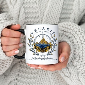 Velaris City Of Starlight Mug,The Night Court Mug,Velaris Mug,City of Starlight Coffee Mug,ACOTAR Mug,Acotar Lovers Gift,Fantasy Reader Mug zdjęcie 4