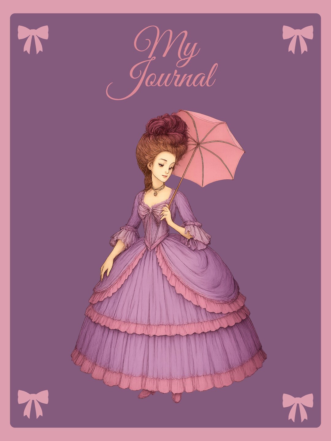 Rococo Digital Journal | Elegant Pink Notebook for iPad | Feminine ...