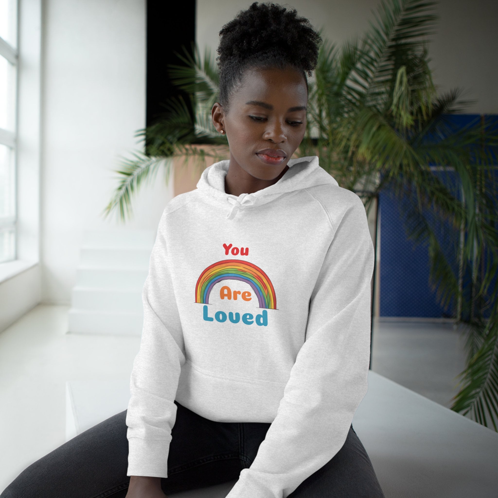 Rainbow cuff sweatshirt shop