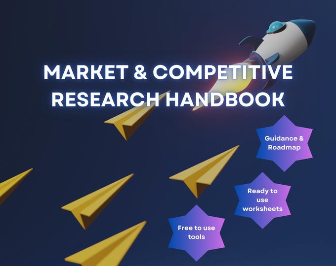 Featured listing image: Market & Competitive Research and Analysis Handbook