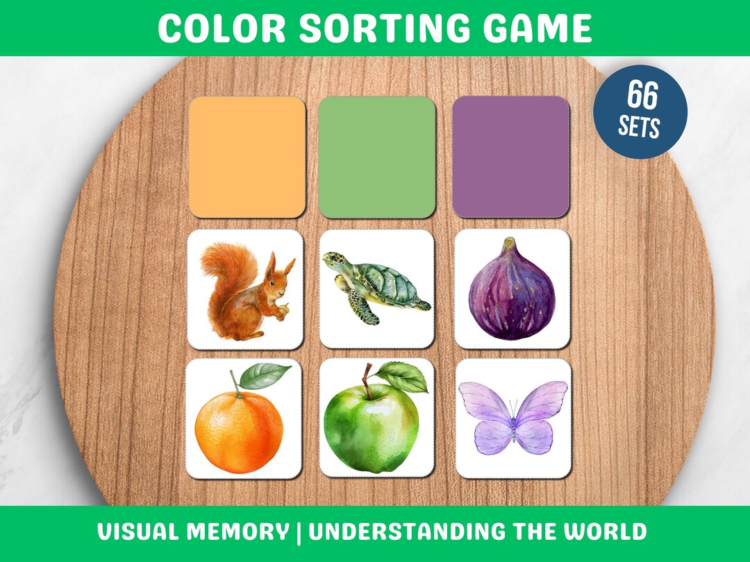 Colored Sorting Stickers Color Sorting Printable • Montessori Busy Binder for Preschool • Early ...