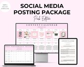 Social Media Posting Package | 3 products to LEVEL UP your social media | Content Calendar, Post Performance Spreadsheet, Content Planning