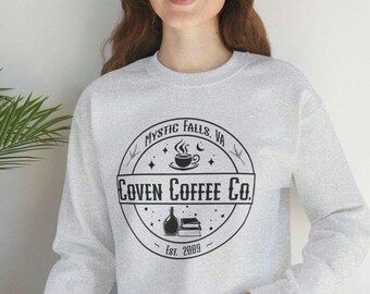 Vampire Diaries Coven Sweatshirt| Coven Coffee Co. | Witchy Sweatshirt| Mystic Falls| Convention Wear