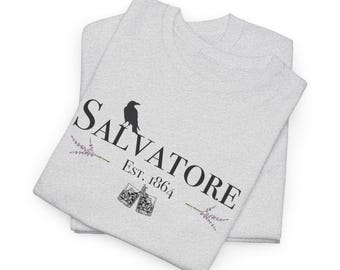 Vampire Diaries Unisex Tee| Salvatore Shirt| Crow| Bourbon Glasses| Vervain |T-Shirt