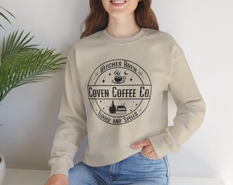 Witchy Sweatshirt| Halloween Fall themed sweatshirt| Coven and Coffee lovers