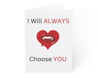 Vampire Valentine's Day Card
