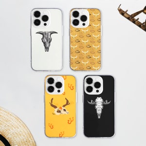 Retro Western Bull Skull MagSafe Phone Case | Old West Cowboy Phone Cover | Whimsigot Phone Case | iPhone 16 15 14 13 12 | Samsung S24 S23