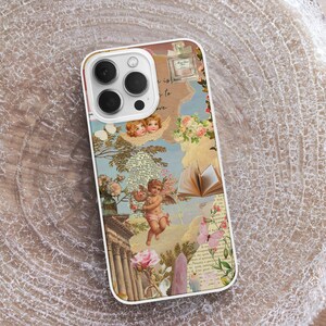 Vintage Angel Collage MagSafe Phone Cas, Renaissance Art Phone Cover , Cherub Phone Case, Aphrodite Aesthetic, iPhone 15 14,Samsung S24, google pixel, angelcore gift, fairycore phone case, angel number 444 222 777, witchy gift, celestial spiritual