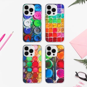 Watercolor Palette MagSafe Phone Case | Paint Box Art Phone Cover | Gift for Artists Case | iPhone 15 14 13 12 11 X | Samsung S23 S22 S21