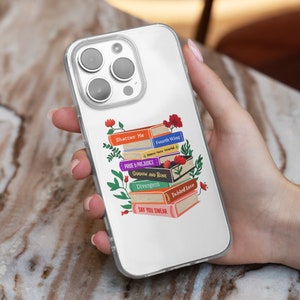 Personalized Favorite Bookshelf MagSafe Phone Case | Custom Bookshelf Phone Cover | Booktok Gift | Book Lover | iPhone 15 14 | Samsung S24