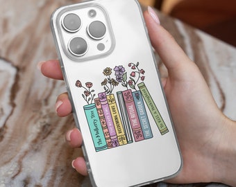 Customizable Favorite Books MagSafe Phone Case | Personalized Book Phone Cover | Bookish Merch| Book Lover Gift | iPhone 15 14 | Samsung S24