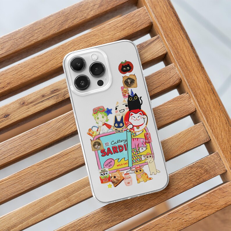 Kawaii Cartoon Cat Receipt MagSafe Phone Case, Japanese Moodboard Phone Cover | Maneki Neko Case, iPhone 17 16 15 14 13 12 11, Samsung S25 S24 S23 s22 s21 s20, cat meme case, vintage sardine fish case, anime girl kitten case, korean milk coke, strawberry cowboy cat, manga inspired, retro sardine tin cat gift, canned fish lover gift idea, showa aesthetic case, juminocore receipt clear case, manga cartoon cat gift, lucky asian market phone case, cat meme aesthetic cover, custom collage case
