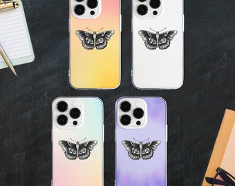 Butterfly Tattoo Phone Case | Minimal Aura Butterfly Phone Cover | Retro Butterfly Phone Case | iPhone 15 14 13 12 11 | Samsung S23 S22