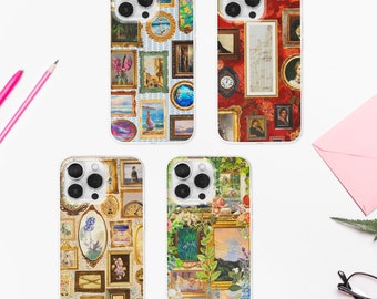 MagSafe-Handyhülle mit Vintage-Kunstrahmen | Retro-Gemälde-Telefonhülle | Renaissance-Blumen-Kunst-Telefon-Kasten | iPhone 15 14 13 | Samsung S24 S23