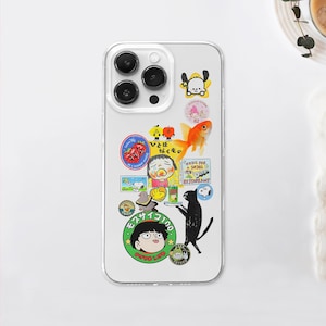 Funda MagSafe con recibo de dibujos animados de anime / Funda con moodboard de manga de fresa / Funda Kawaii Goldfish / iPhone 16, 15 y 14 / Samsung S24 y S23