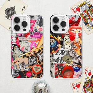 Grunge Collage MagSafe Phone Case | Preppy Disco Ball Cowgirl Cover iPhone 17 16 Samsung