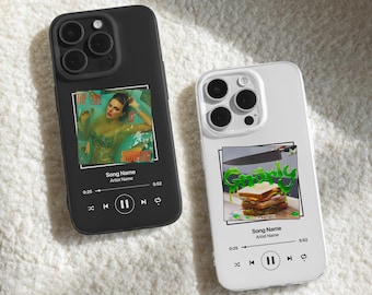 Customized Music Album Phone Case, Personalized Album Plaque Cover iPhone 17 16 15 Samsung