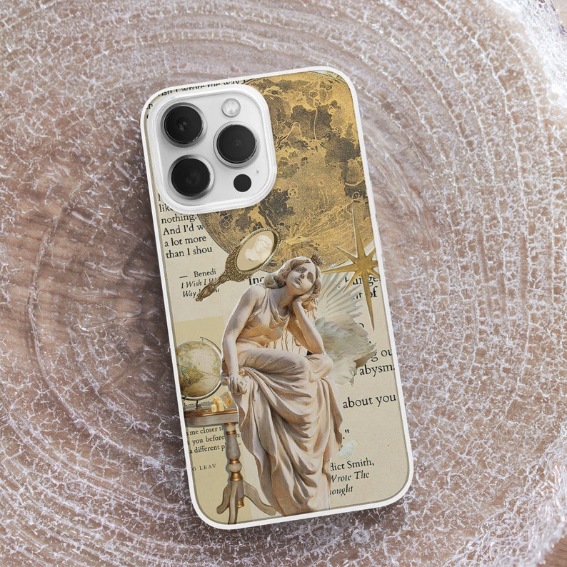 Vintage Angel Collage MagSafe Phone Cas, Renaissance Art Phone Cover , Cherub Phone Case, Aphrodite Aesthetic, iPhone 15 14,Samsung S24, google pixel, angelcore gift, fairycore phone case, angel number 444 222 777, witchy gift, celestial spiritual