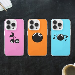 Cherry Eight Ball MagSafe Phone Case | Grunge 8 Ball Aesthetic Phone Cover | Skater Magic Pool Ball Phone Case | iPhone 16 15 | Samsung S24