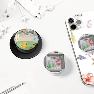Japanese Goldfish Collage MagSafe Phone Grip | Anime Koi Fish Kindle Holder | Manga Themed Gift