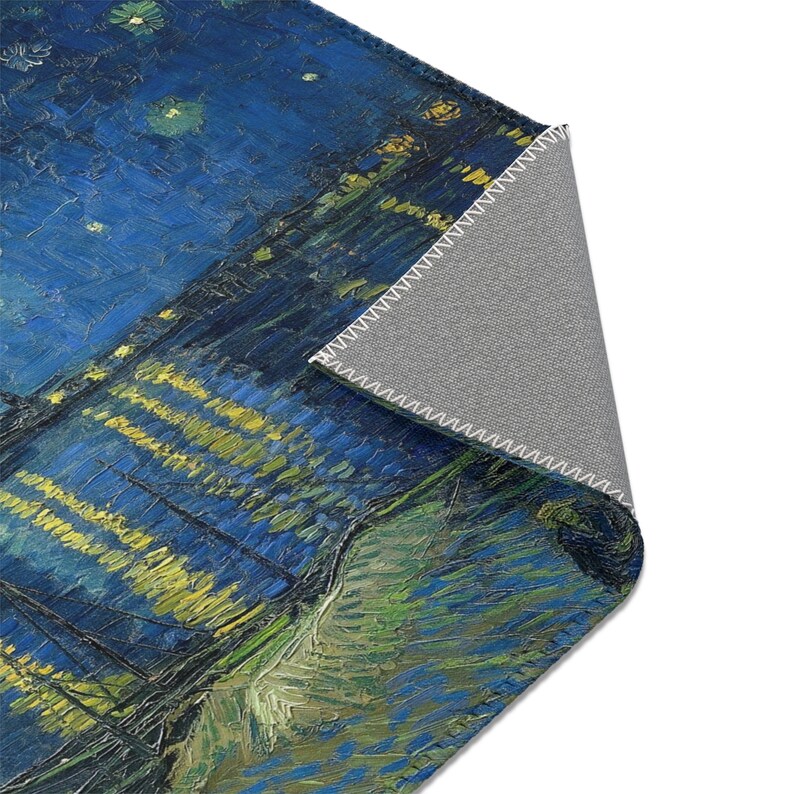 Vincent Van Gogh the Starry Night Printed Area Rugs, Van Gogh Rug
