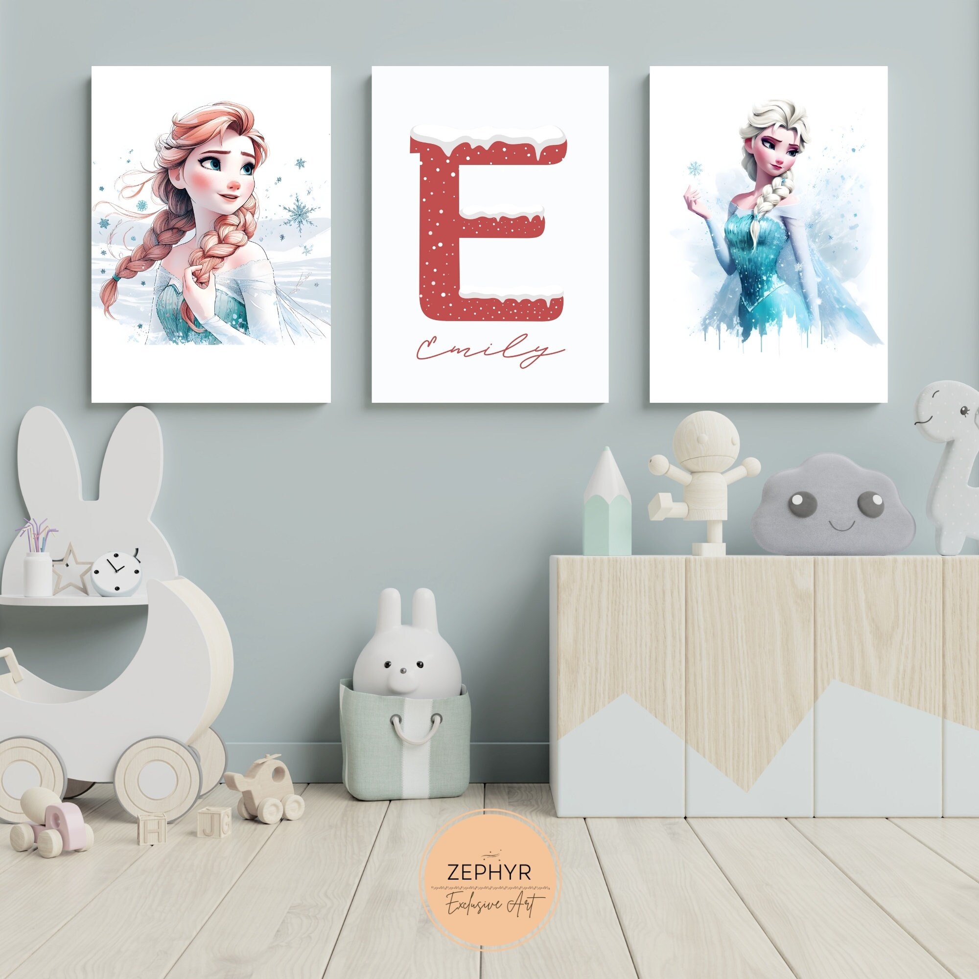 Luge de Noël Affiche décoration murale de Noël | Poster Store FR