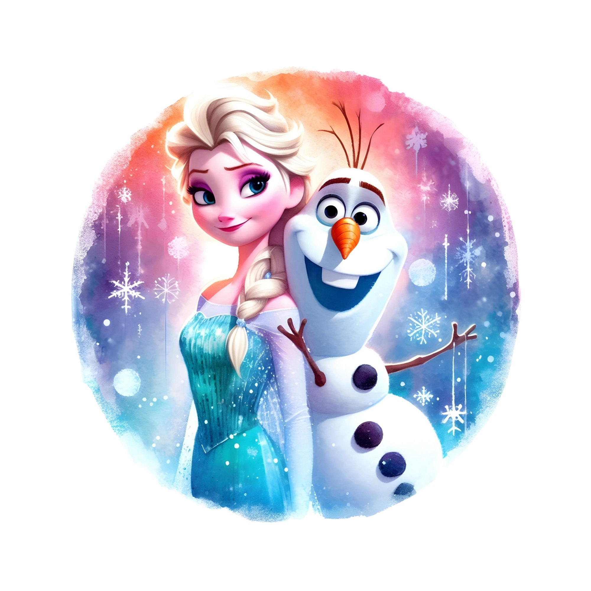 6 Elsa and Anna Frozen Watercolor Splash PNG Frozen Transparant PNG