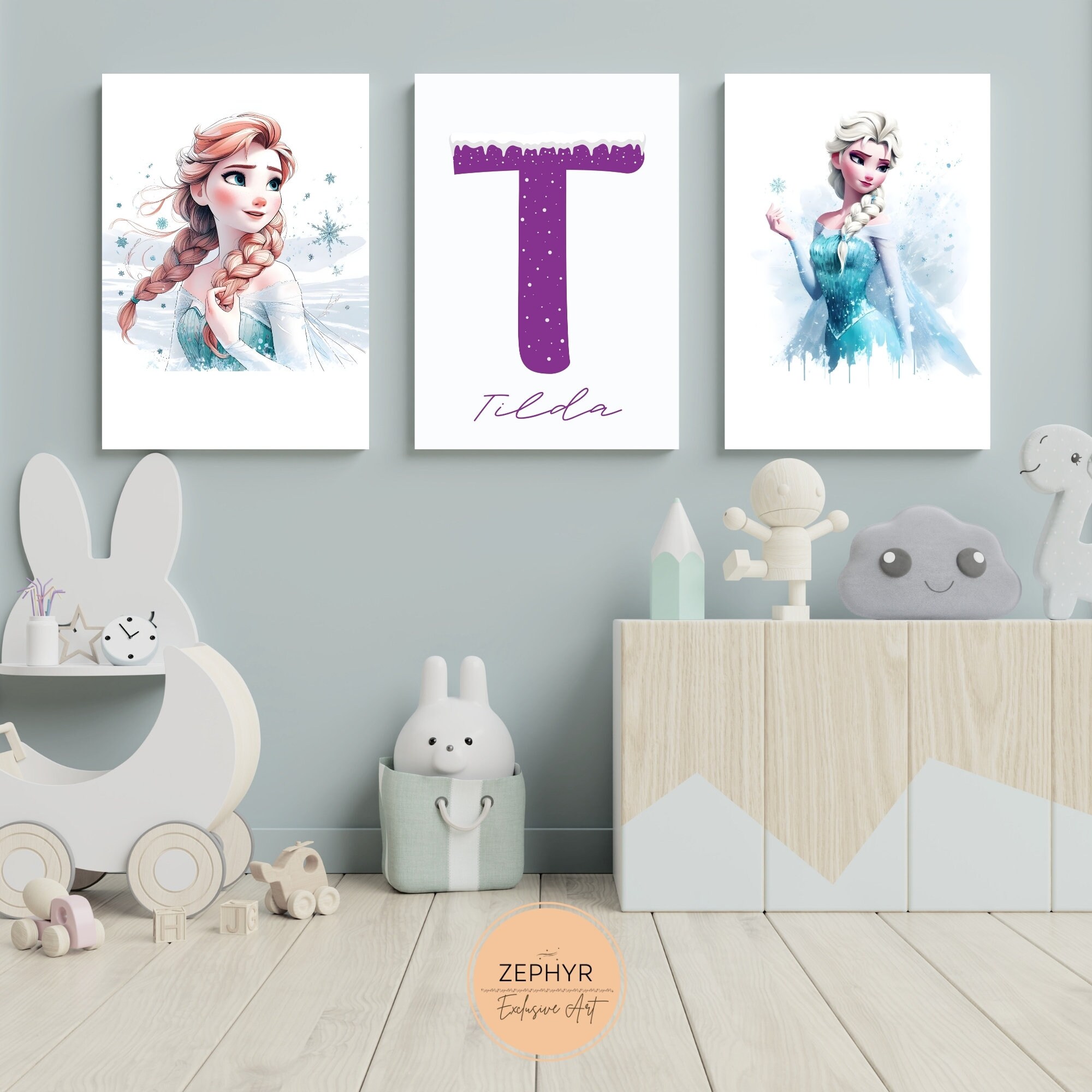 Étiquettes Thème Reine des Neiges - Events Custom