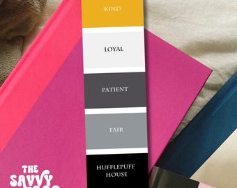 Badger House Paint Swatch Bookmark • Wizarding World (Printable PDF)