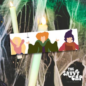 Witch Sisters Bookmark: Spooky Halloween Printable (PDF + JPEG)